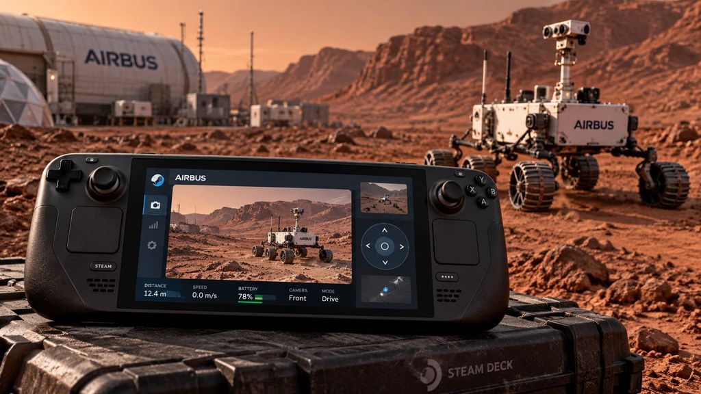 Steam Deck, Airbus’ın Mars gezgini prototipini kontrol etti