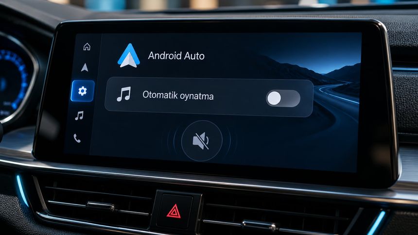 Android Auto’da otomatik ses oynatma tek bir ayarla kapatılabiliyor