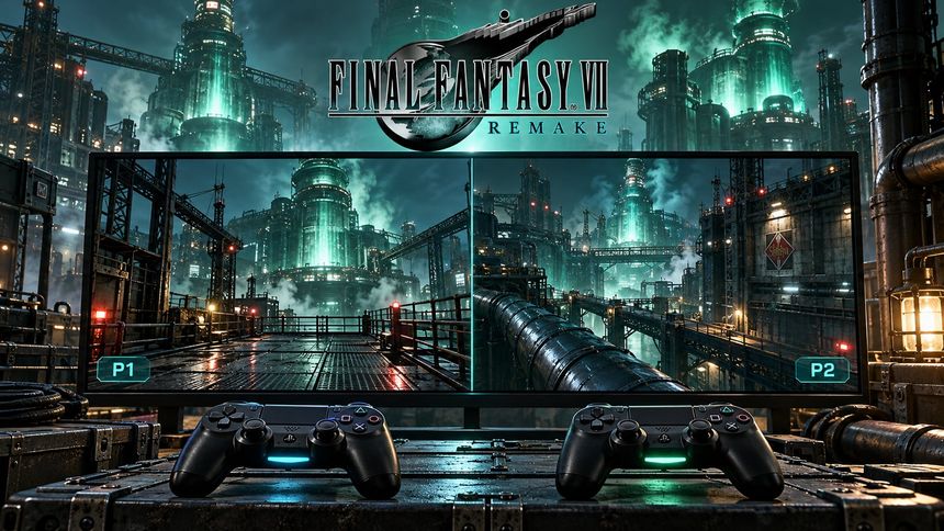 Final Fantasy VII Remake için 2 oyunculu bölünmüş ekran modu gösterildi