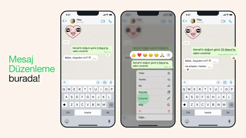WhatsApp'a Mesaj Düzenleme Özelliği Geldi!