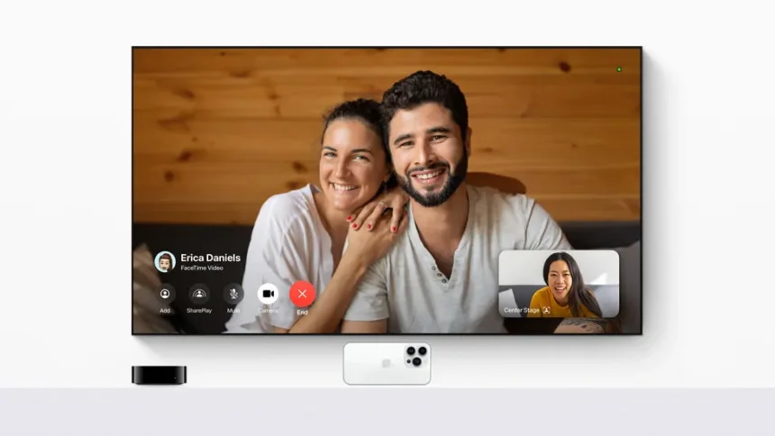 tvOS 17 ile FaceTime ve Video Konferans Özellikleri Geliyor tvOS 17 ile FaceTime ve Video Konferans Özellikleri Geliyor