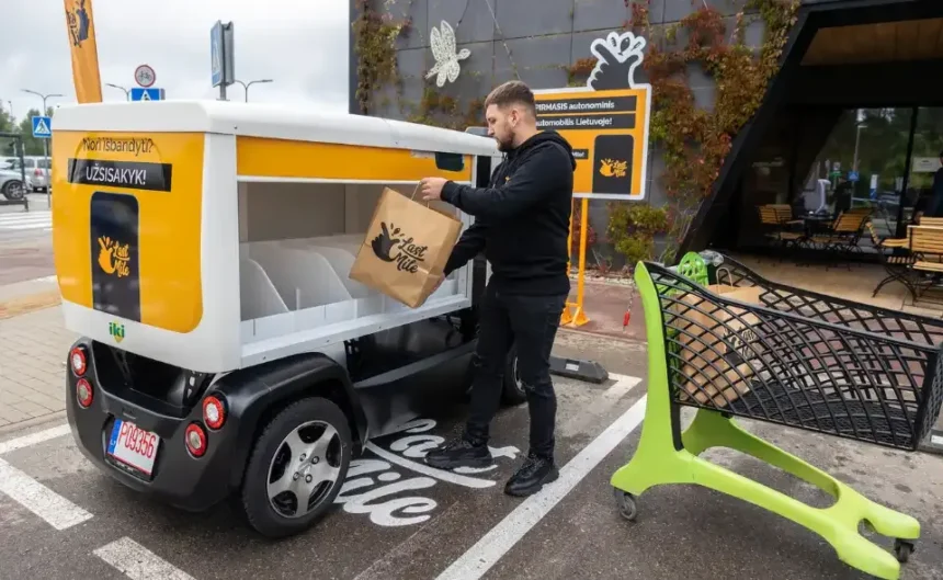 Litvanya, Avrupa'nın İlk Sürücüsüz Teslimat Robotlarını Kullanmaya Başladı