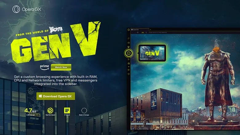 Opera GX ve Amazon'dan Yeni İşbirliği: Gen V Tarayıcıya Ekleniyor Opera GX ve Amazon'dan Yeni İşbirliği: Gen V Tarayıcıya Ekleniyor