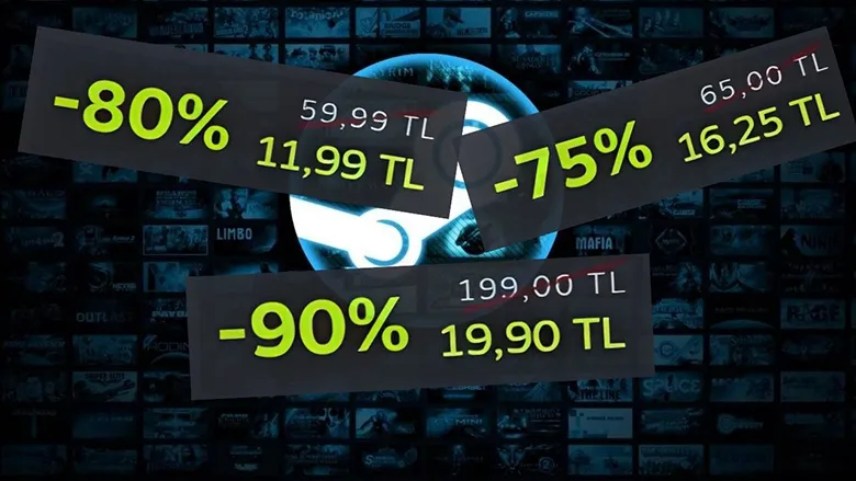 Steam'de %90 İndirimler Başladı! Steam'de %90 İndirimler Başladı!