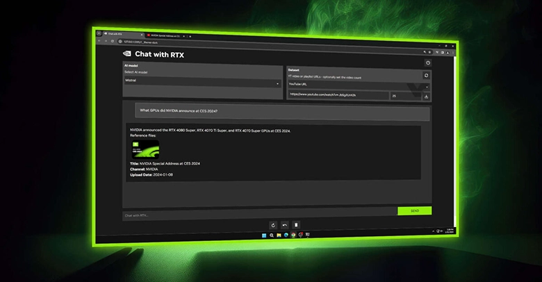 NVIDIA, Chat with RTX Yapay Zeka Asistanını Tanıttı NVIDIA, Chat with RTX Yapay Zeka Asistanını Tanıttı