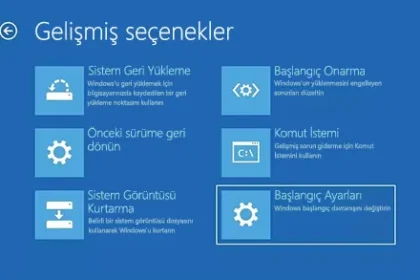 Bilgisayarınızı Güvenli Modda Nasıl Başlatırsınız?