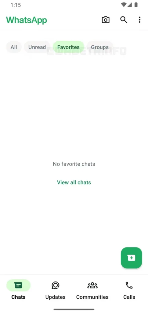 WhatsApp'a Yeni Favoriler Sekmesi Geliyor WhatsApp'a Yeni Favoriler Sekmesi Geliyor