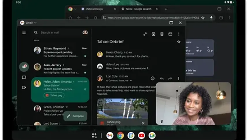 Google, Android Tabletlerde Masaüstü Pencereleme Özelliğini Test Ediyor