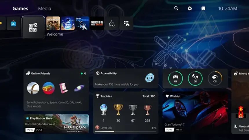 PlayStation 5’in Yeni Güncellemesi: Welcome Hub ve Party Share Özellikleri