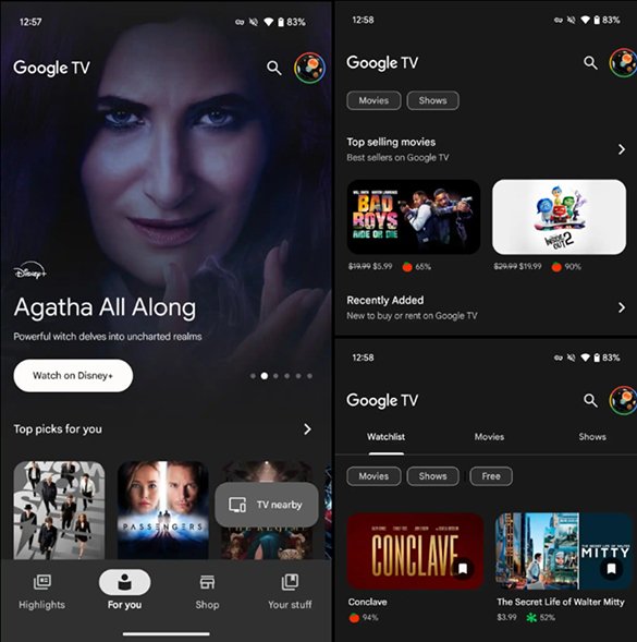 Android, Google TV Uygulamasını Yeniliyor! Android, Google TV Uygulamasını Yeniliyor!