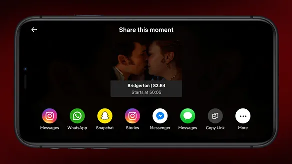 Netflix'te Film ve Dizi Sahnelerini Sosyal Medyada Paylaşabileceksiniz