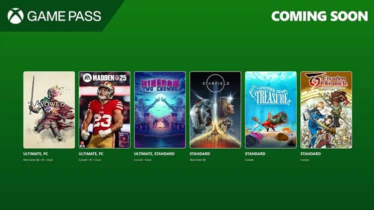 Xbox Game Pass Şubat 2025: Avowed ve Madden NFL 25 Gibi Büyük Yapımlar Geliyor