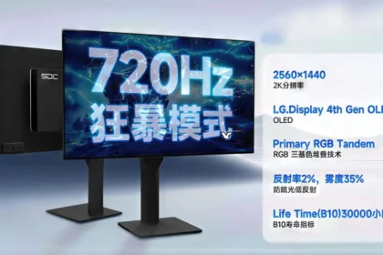SDC, 720Hz WOLED oyuncu monitörüyle hız sınırlarını belirliyor
