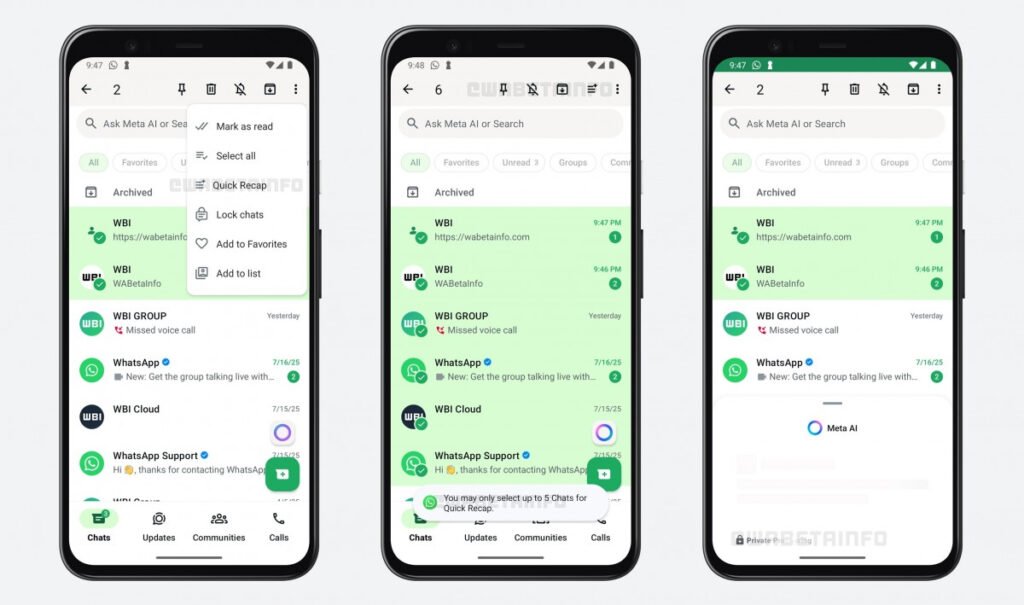 WhatsApp’tan Mesaj Yağmuruna Son: “Hızlı Özet” Özelliği Geliyor! WhatsApp’tan Mesaj Yağmuruna Son: “Hızlı Özet” Özelliği Geliyor!